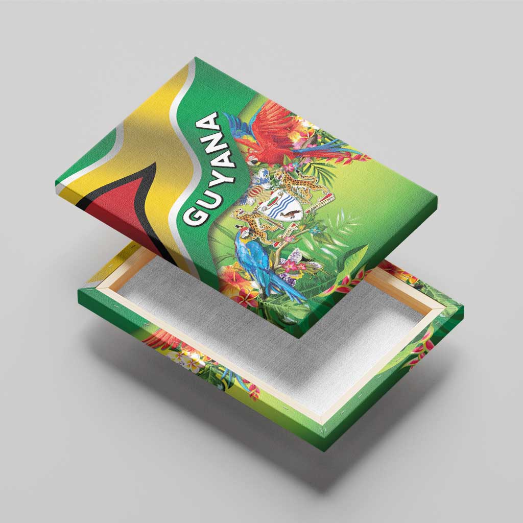 Guyana Republic Day Canvas Wall Art Happy Mashramani Flag Style
