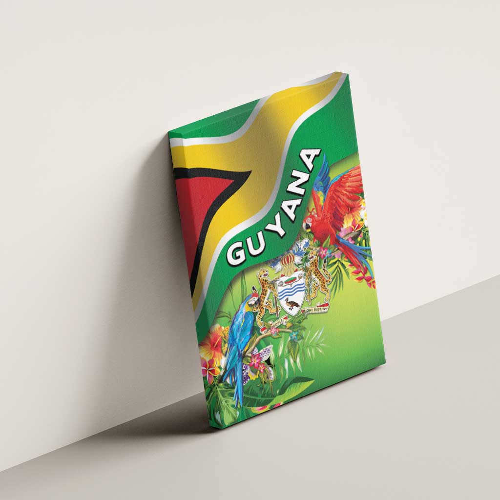 Guyana Republic Day Canvas Wall Art Happy Mashramani Flag Style