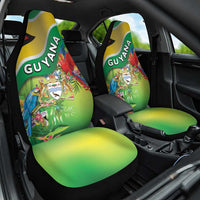 Guyana Republic Day Car Seat Cover Happy Mashramani Flag Style