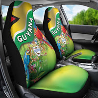 Guyana Republic Day Car Seat Cover Happy Mashramani Flag Style