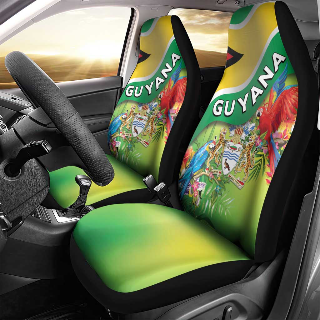 Guyana Republic Day Car Seat Cover Happy Mashramani Flag Style