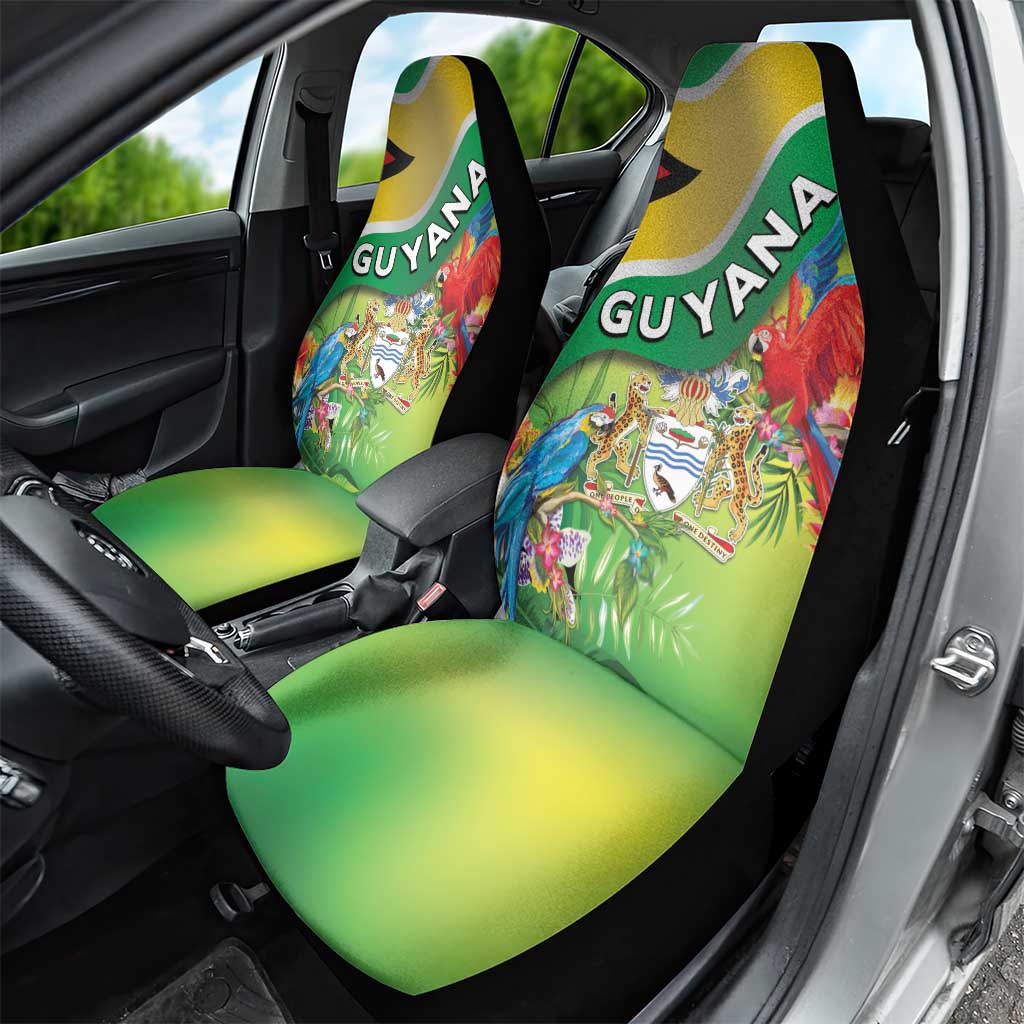 Guyana Republic Day Car Seat Cover Happy Mashramani Flag Style