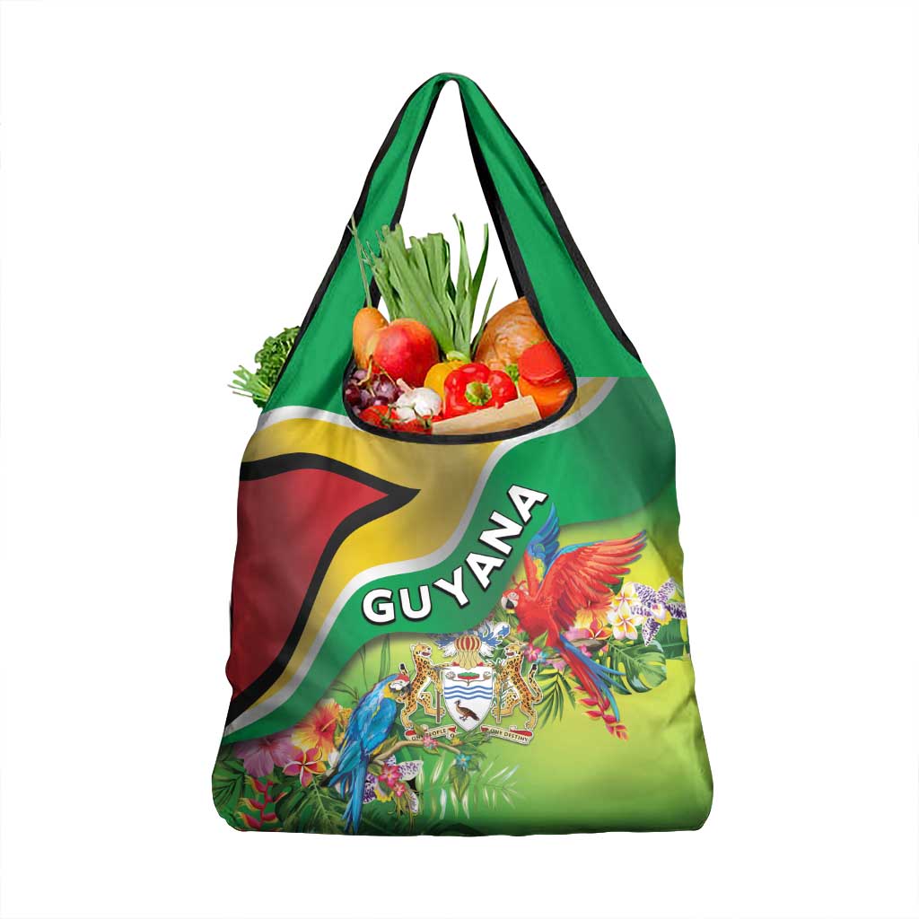 Guyana Republic Day Grocery Bag Happy Mashramani Flag Style