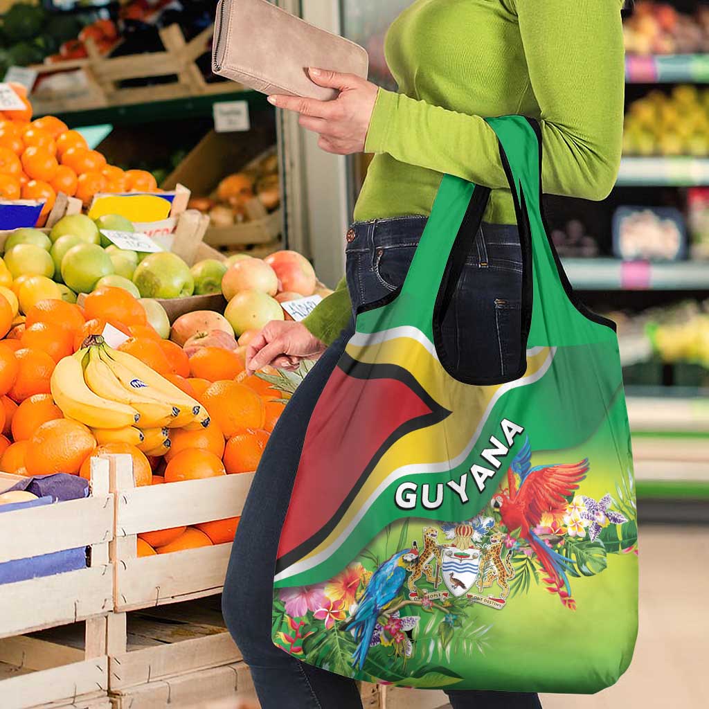 Guyana Republic Day Grocery Bag Happy Mashramani Flag Style