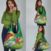 Guyana Republic Day Grocery Bag Happy Mashramani Flag Style