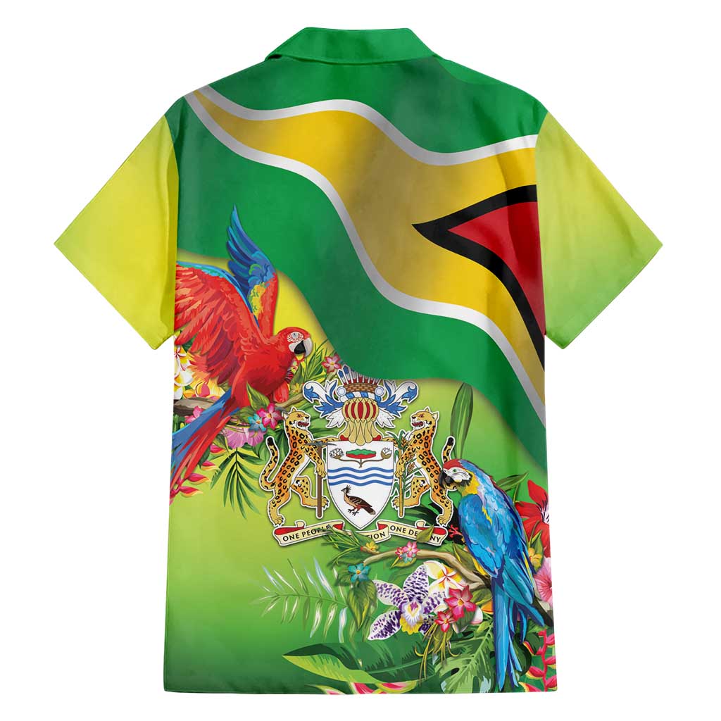 Guyana Republic Day Hawaiian Shirt Happy Mashramani Flag Style