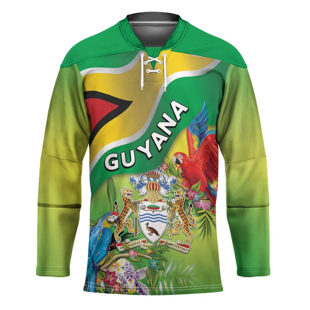 Guyana Republic Day Hockey Jersey Happy Mashramani Flag Style