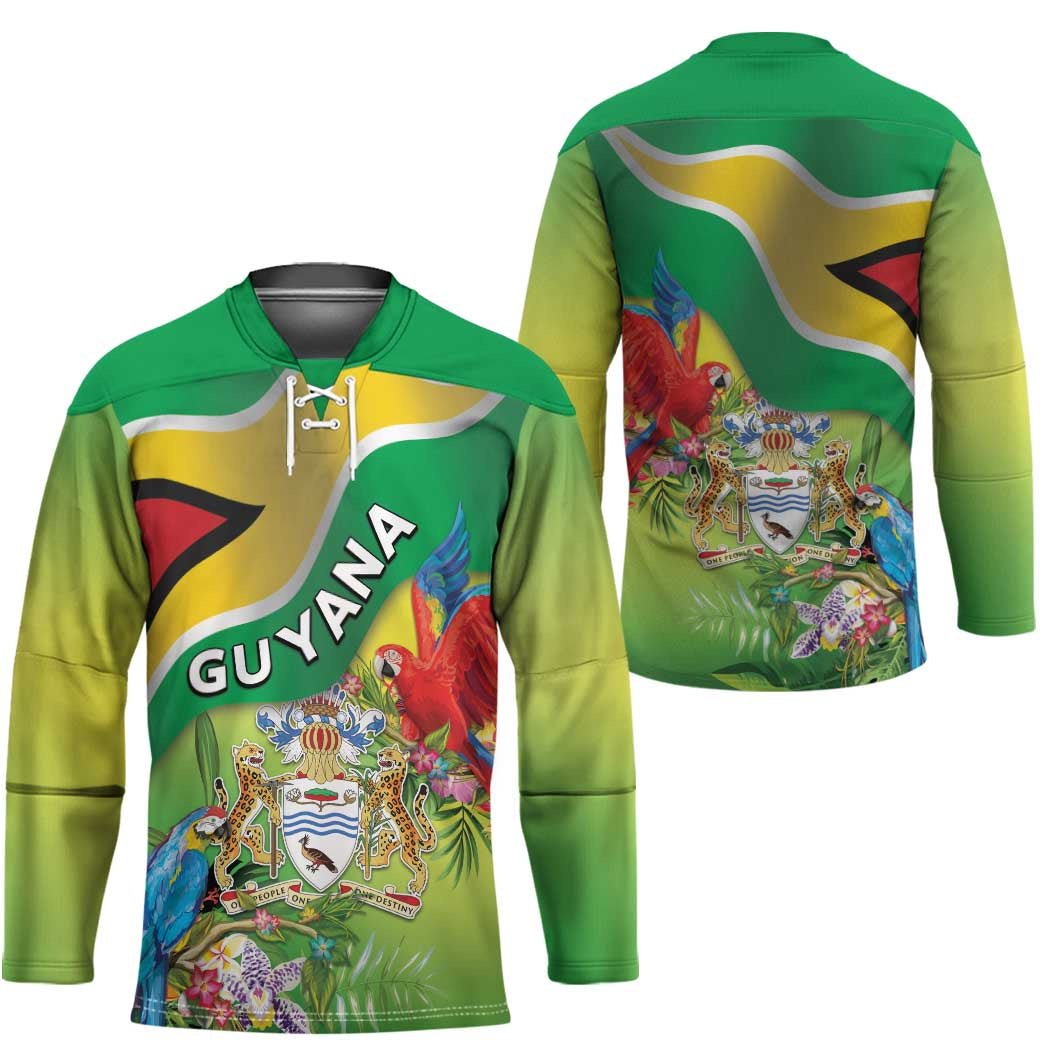 Guyana Republic Day Hockey Jersey Happy Mashramani Flag Style