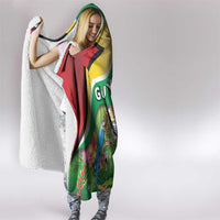 Guyana Republic Day Hooded Blanket Happy Mashramani Flag Style