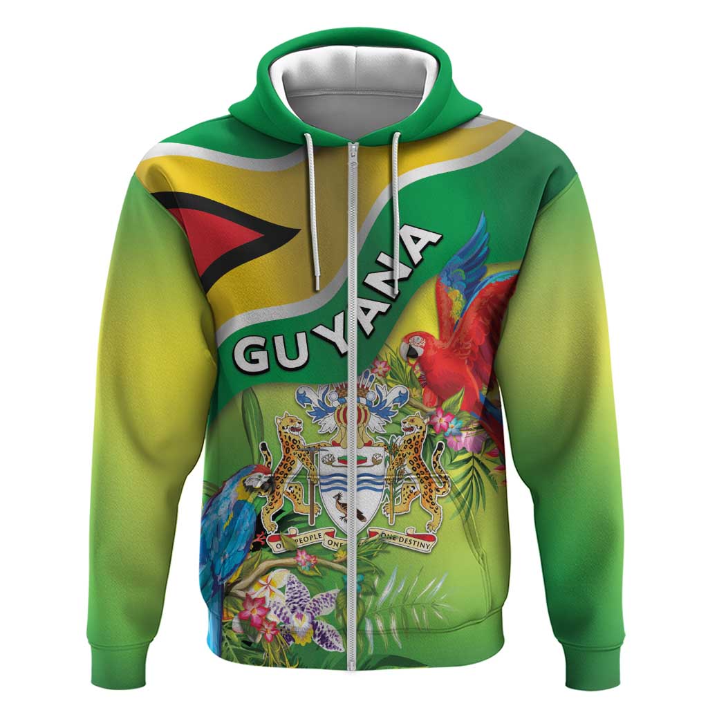 Guyana Republic Day Hoodie Happy Mashramani Flag Style