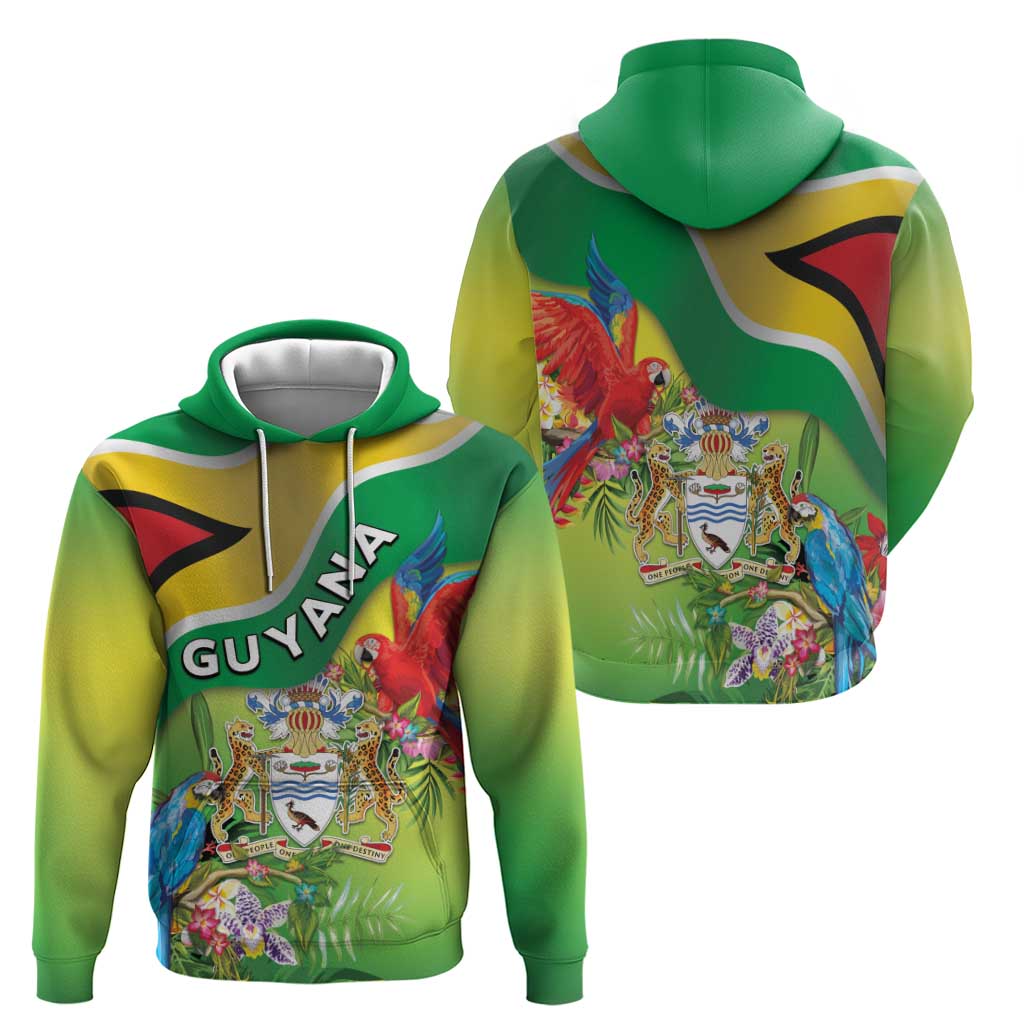 Guyana Republic Day Hoodie Happy Mashramani Flag Style