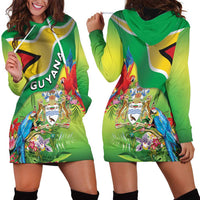 Guyana Republic Day Hoodie Dress Happy Mashramani Flag Style