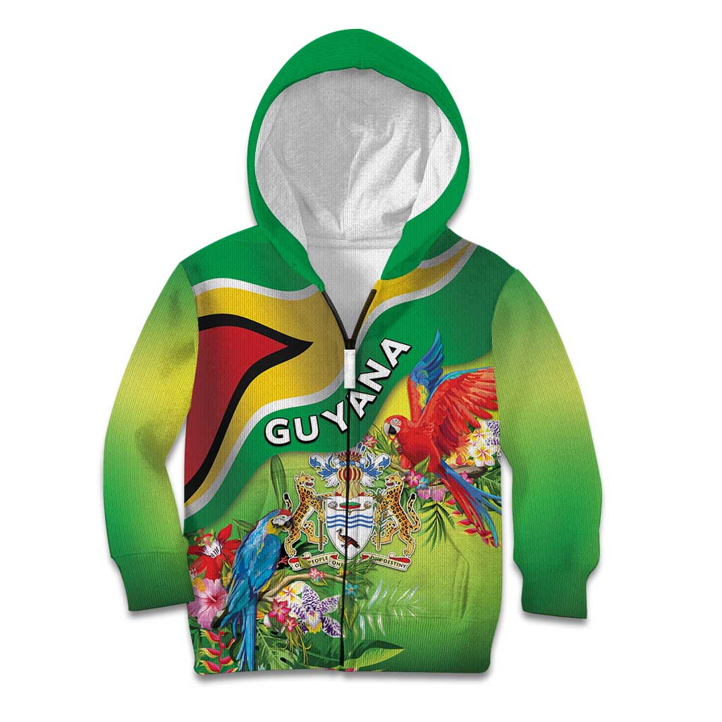Guyana Republic Day Kid Hoodie Happy Mashramani Flag Style