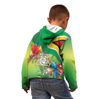Guyana Republic Day Kid Hoodie Happy Mashramani Flag Style