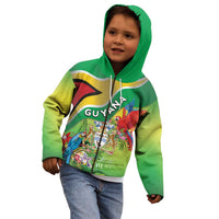 Guyana Republic Day Kid Hoodie Happy Mashramani Flag Style