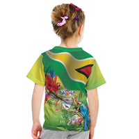 Guyana Republic Day Kid T Shirt Happy Mashramani Flag Style