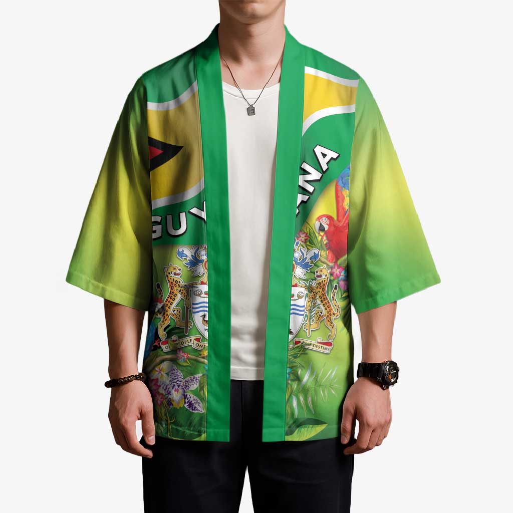 Guyana Republic Day Kimono Happy Mashramani Flag Style