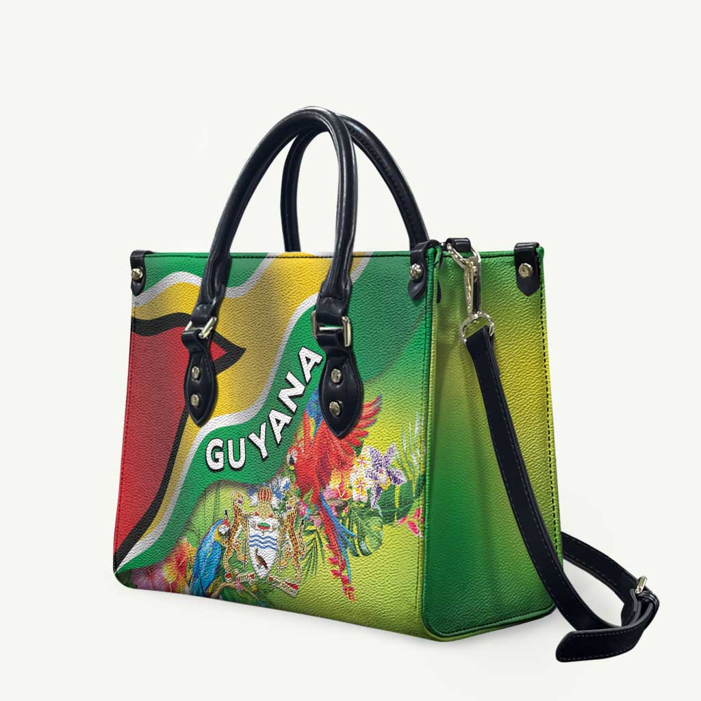 Guyana Republic Day Leather Bag Happy Mashramani Flag Style