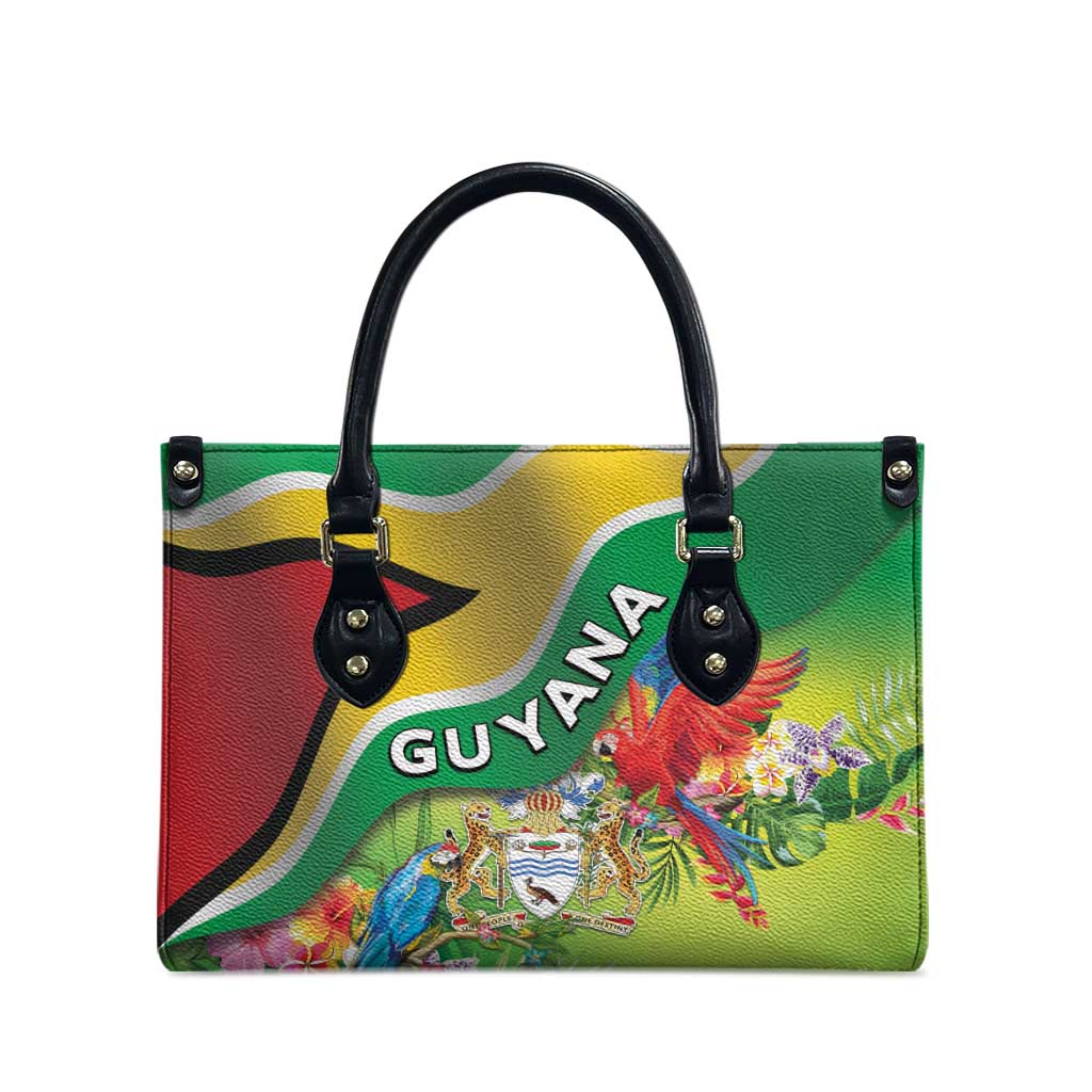 Guyana Republic Day Leather Bag Happy Mashramani Flag Style