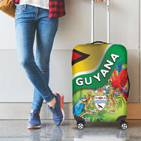 Guyana Republic Day Luggage Cover Happy Mashramani Flag Style