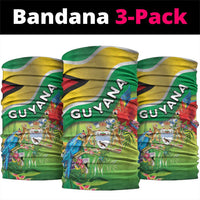 Guyana Republic Day Neck Gaiter Happy Mashramani Flag Style