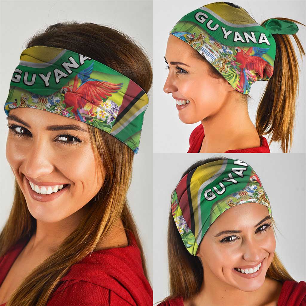 Guyana Republic Day Neck Gaiter Happy Mashramani Flag Style
