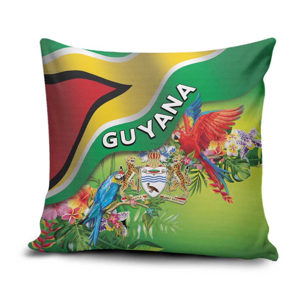 Guyana Republic Day Pillow Cover Happy Mashramani Flag Style