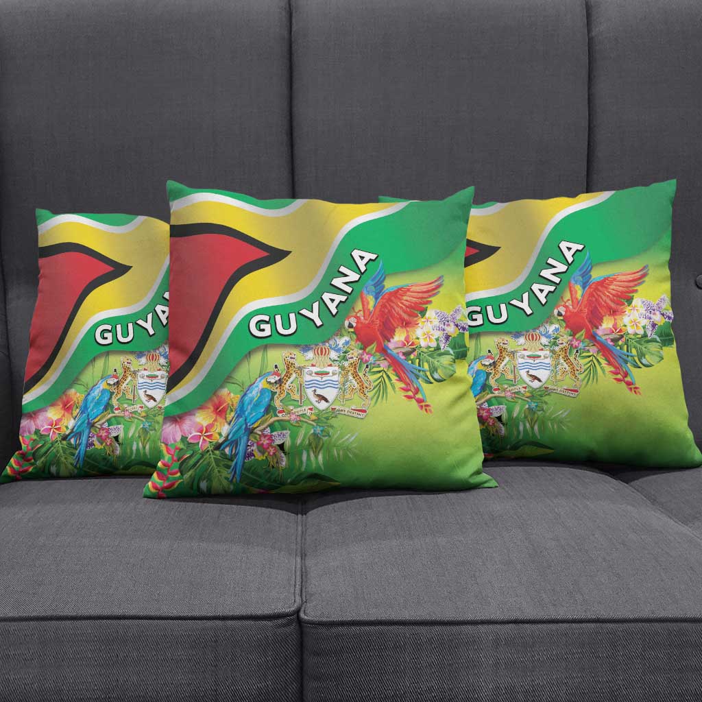 Guyana Republic Day Pillow Cover Happy Mashramani Flag Style