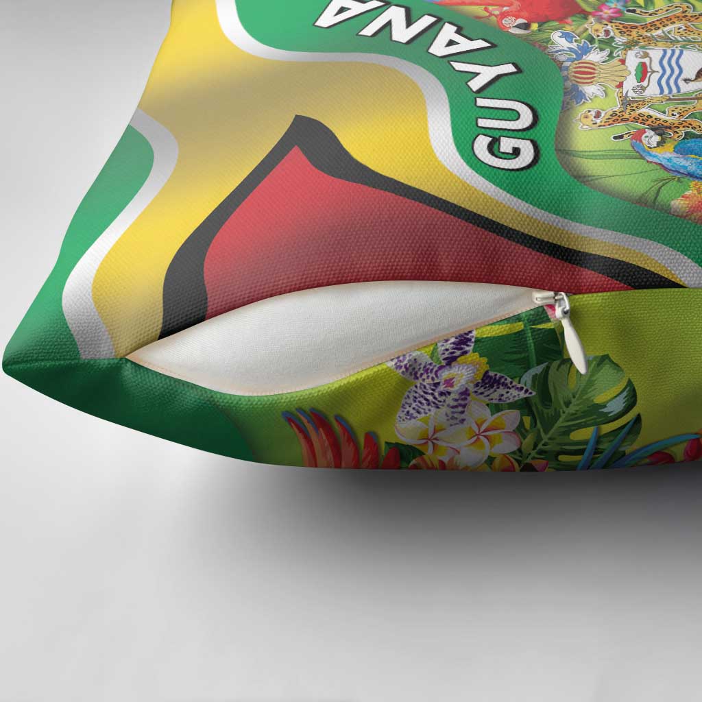 Guyana Republic Day Pillow Cover Happy Mashramani Flag Style