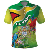 Guyana Republic Day Polo Shirt Happy Mashramani Flag Style