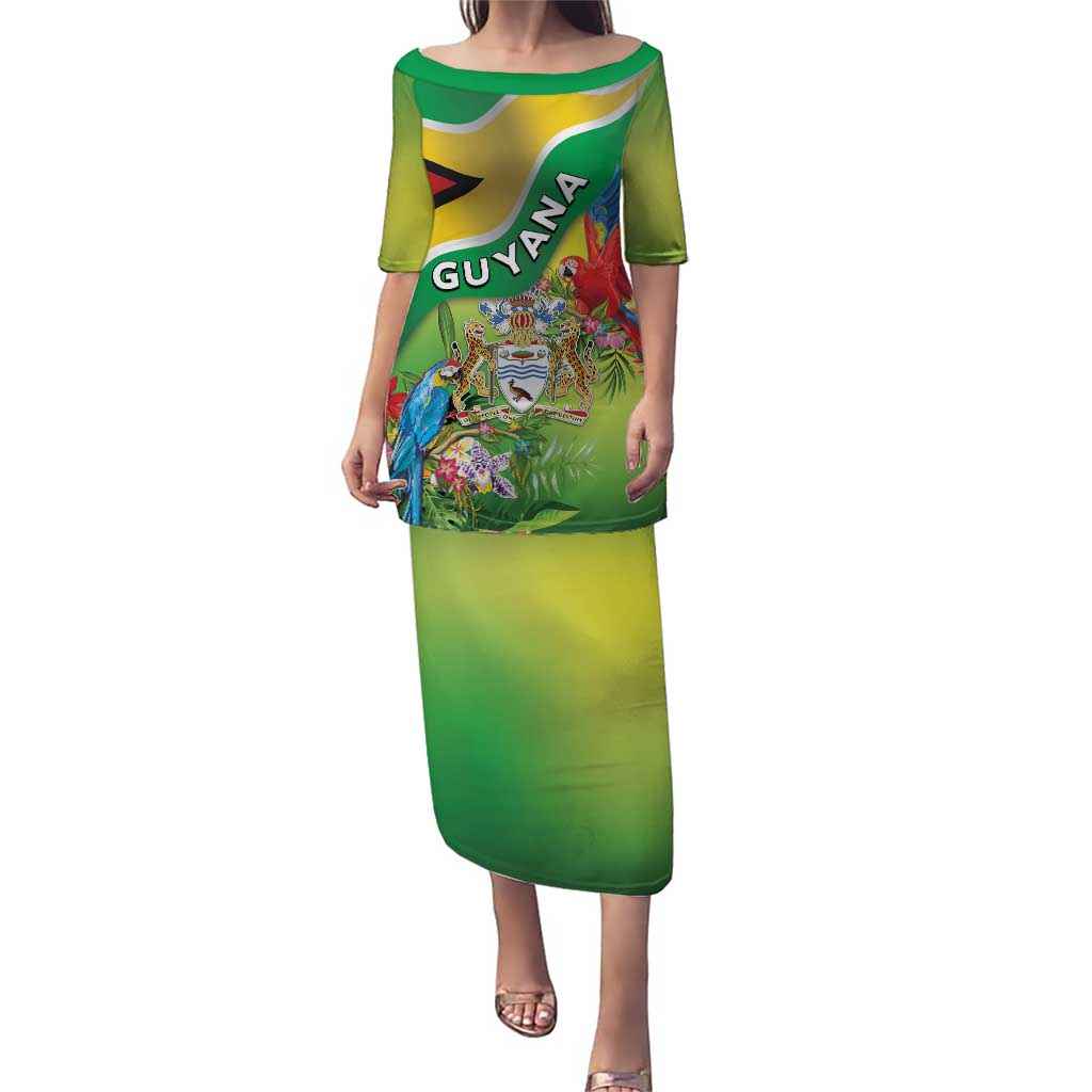 Guyana Republic Day Puletasi Happy Mashramani Flag Style