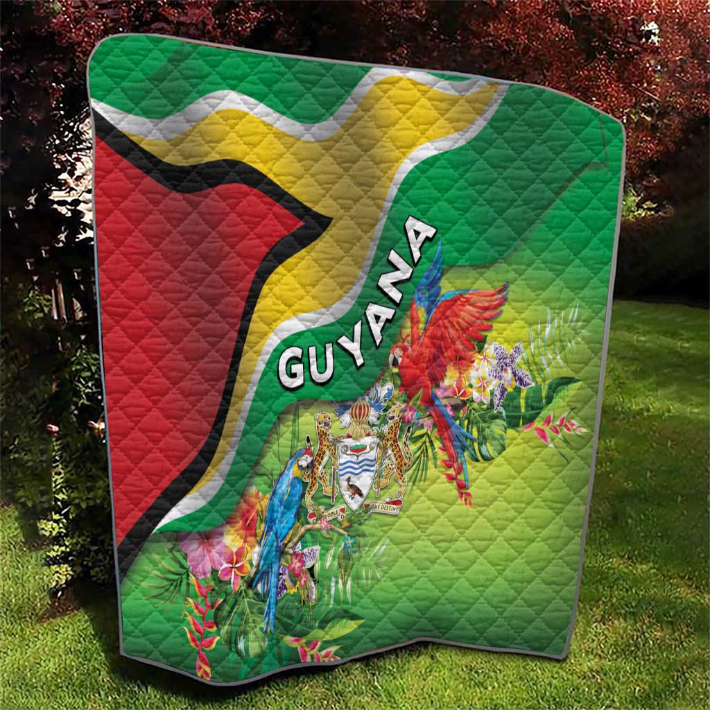 Guyana Republic Day Quilt Happy Mashramani Flag Style