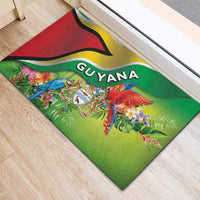 Guyana Republic Day Rubber Doormat Happy Mashramani Flag Style