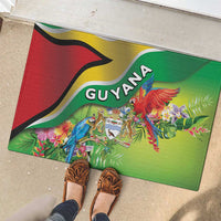 Guyana Republic Day Rubber Doormat Happy Mashramani Flag Style