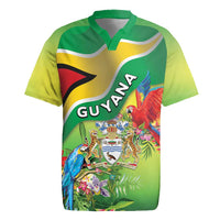 Guyana Republic Day Rugby Jersey Happy Mashramani Flag Style