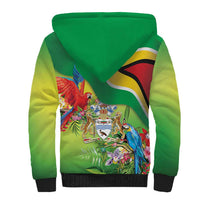 Guyana Republic Day Sherpa Hoodie Happy Mashramani Flag Style