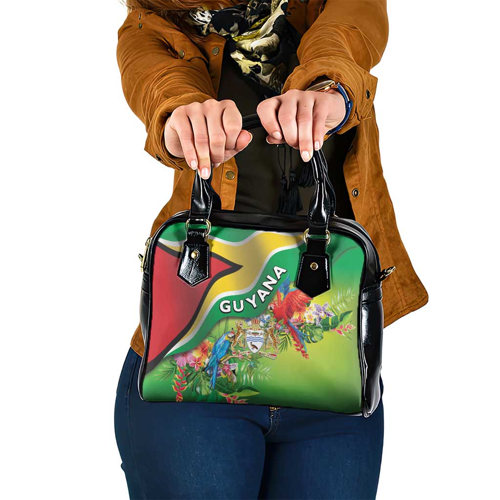Guyana Republic Day Shoulder Handbag Happy Mashramani Flag Style