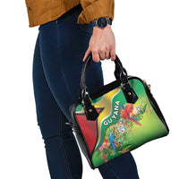 Guyana Republic Day Shoulder Handbag Happy Mashramani Flag Style
