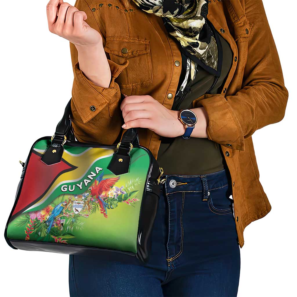Guyana Republic Day Shoulder Handbag Happy Mashramani Flag Style