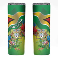 Guyana Republic Day Skinny Tumbler Happy Mashramani Flag Style