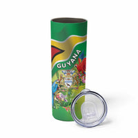 Guyana Republic Day Skinny Tumbler Happy Mashramani Flag Style