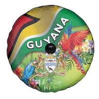 Guyana Republic Day Spare Tire Cover Happy Mashramani Flag Style