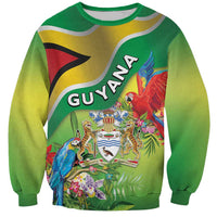 Guyana Republic Day Sweatshirt Happy Mashramani Flag Style