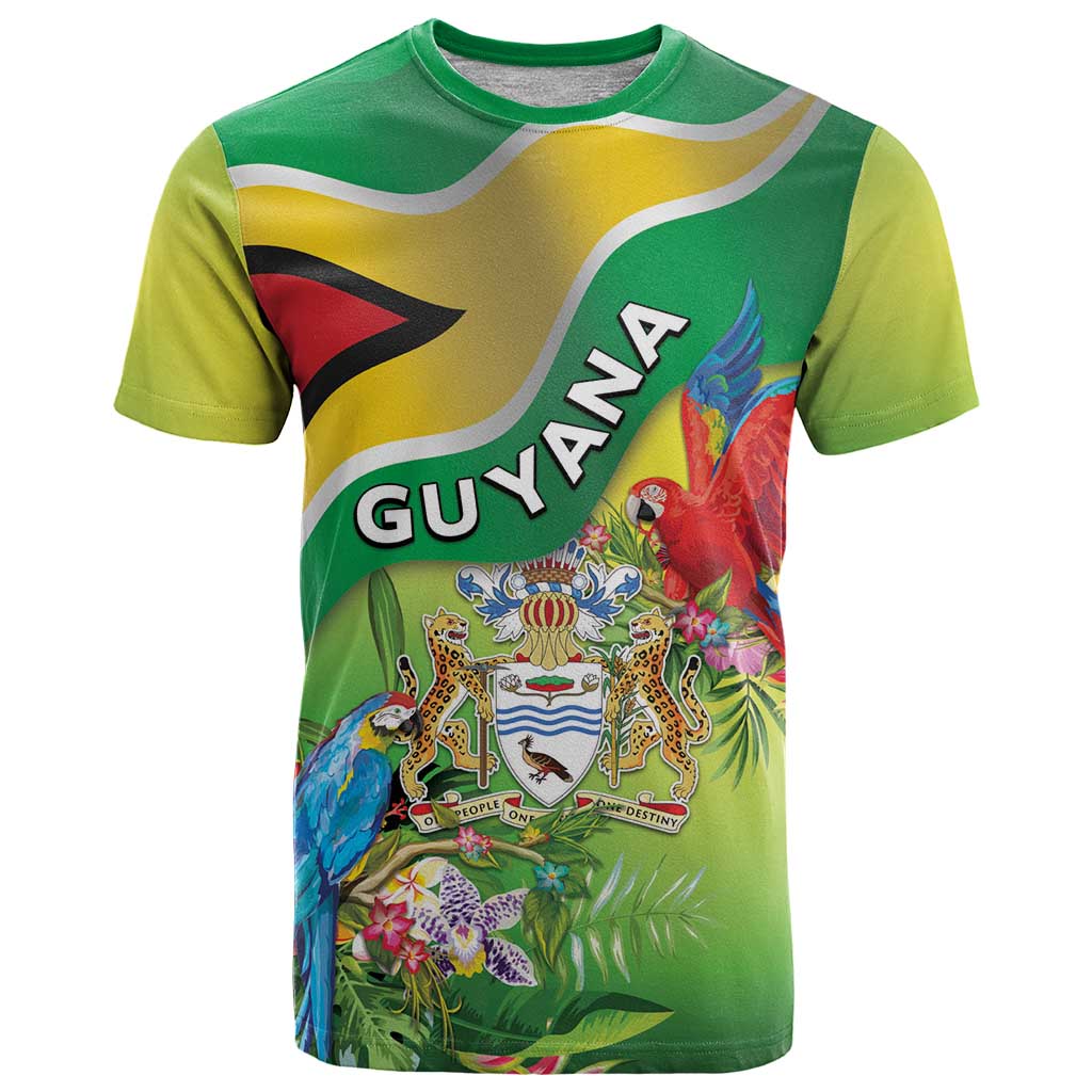Guyana Republic Day T Shirt Happy Mashramani Flag Style