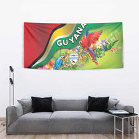 Guyana Republic Day Tapestry Happy Mashramani Flag Style