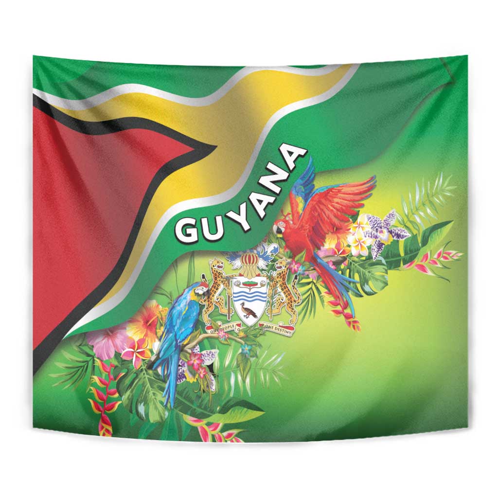 Guyana Republic Day Tapestry Happy Mashramani Flag Style