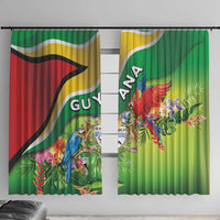 Guyana Republic Day Window Curtain Happy Mashramani Flag Style