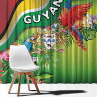 Guyana Republic Day Window Curtain Happy Mashramani Flag Style