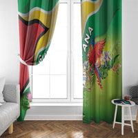Guyana Republic Day Window Curtain Happy Mashramani Flag Style
