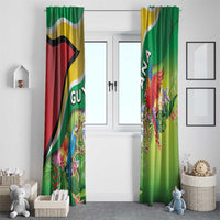 Guyana Republic Day Window Curtain Happy Mashramani Flag Style